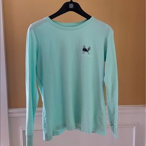 Vineyard Vines blue long sleeve lacrosse shirt